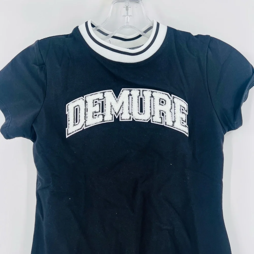 Fashion nova Mini Always Demure T-Shirt Dress - Black new size 10/12